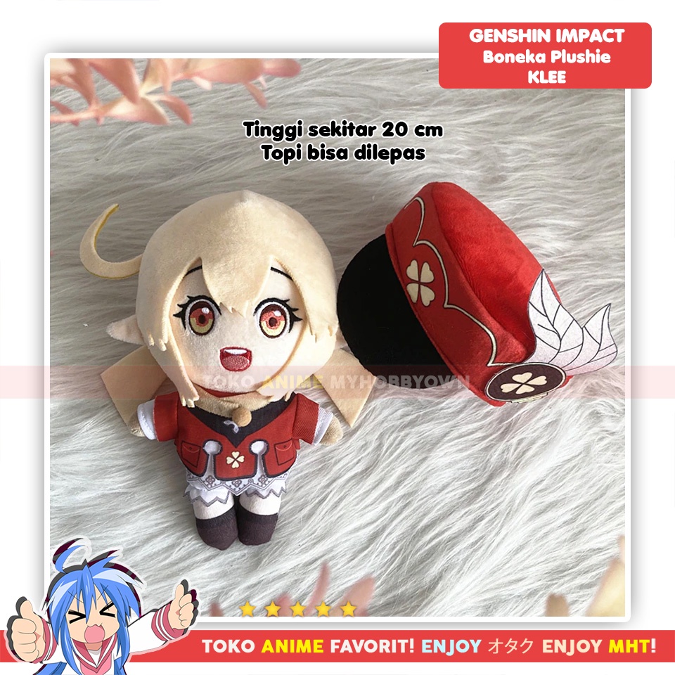 Boneka Anime Karakter Genshin Impact Klee Plushie Doll