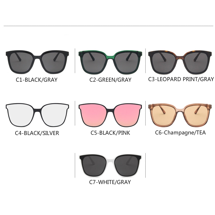 Fashion trend big frame Korean version of ins street shooting men and women sunglasses