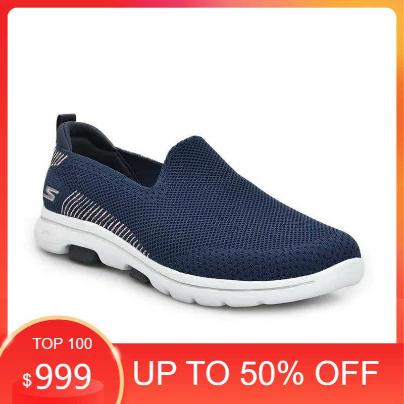 Skechers Go Walk 5 Navy. Sepatu Wanita Original. 15900NVY Berkualitas