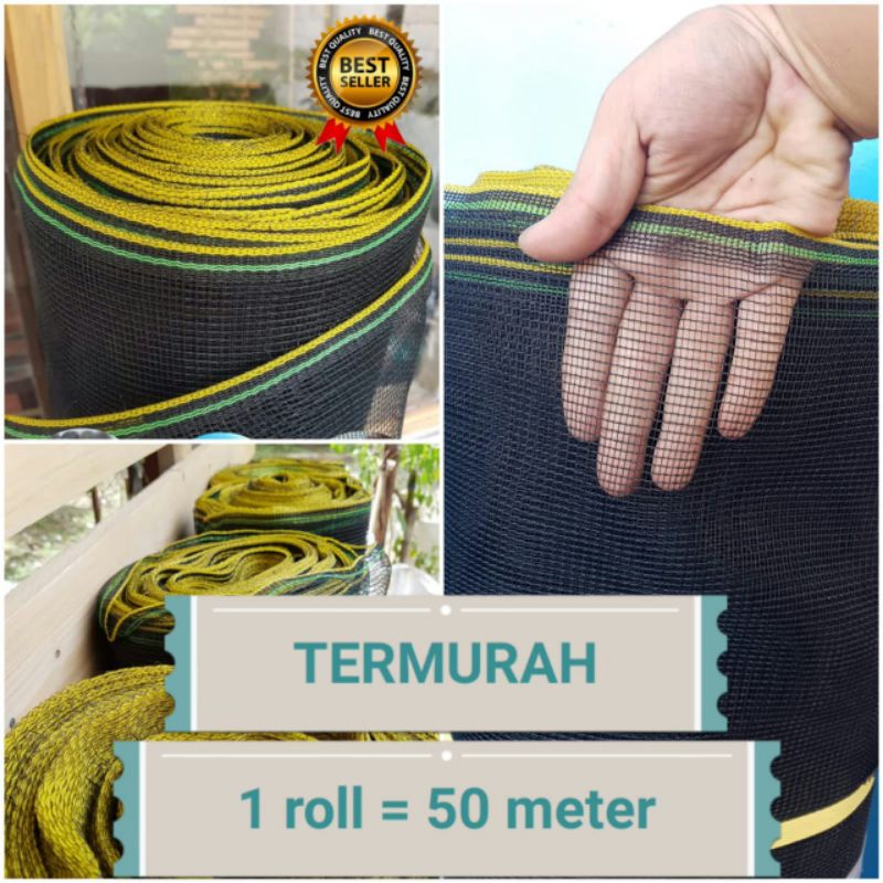 Jaring waring pagar tanaman / jaring ayam termurah 1 roll 50 meter