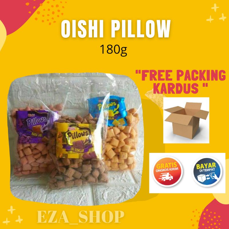 

OISHI POLLOW 180g / OISHI PILLOW REPACK / SNACK KILOAN / SNACK JADUL / SNACK ORIGINAL / JAJAN PASAR