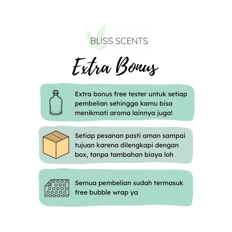 Bliss Extra Focus Essential Oil Blends Aromatherapy 100% Murni Therapeutic Grade Aromaterapi