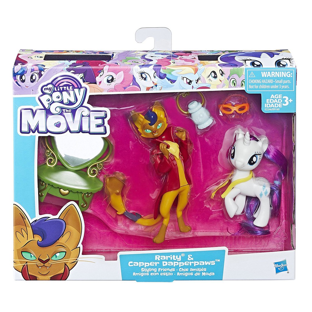 Mlp The Movie Rarity Capper Dapperpaws Styling Friends Set - roblox celebrity gold series 2 mystery box satuan shopee indonesia