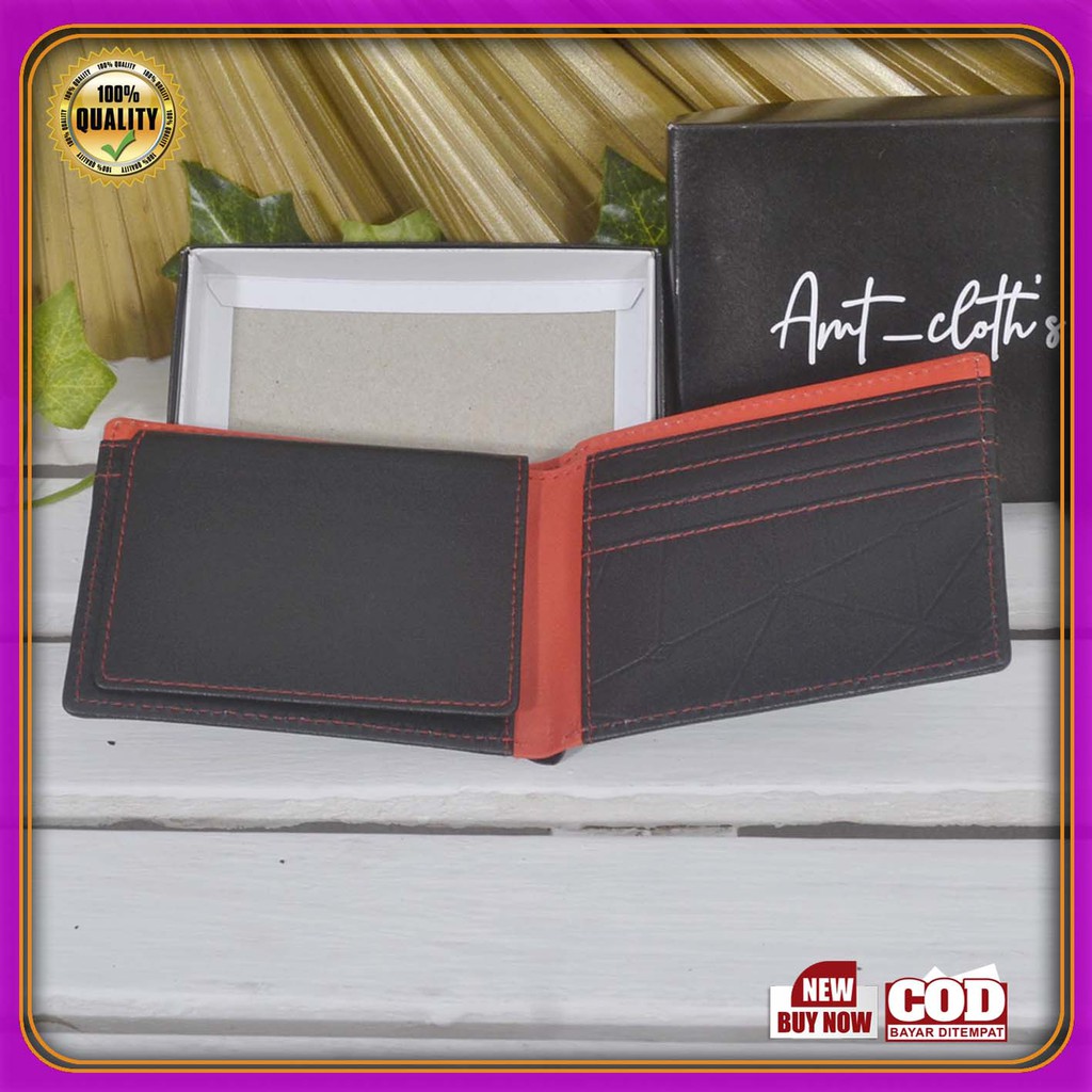 3.3 MEN SALE!! Dompet Pria + BOX Dompet Polos  best Quality COD