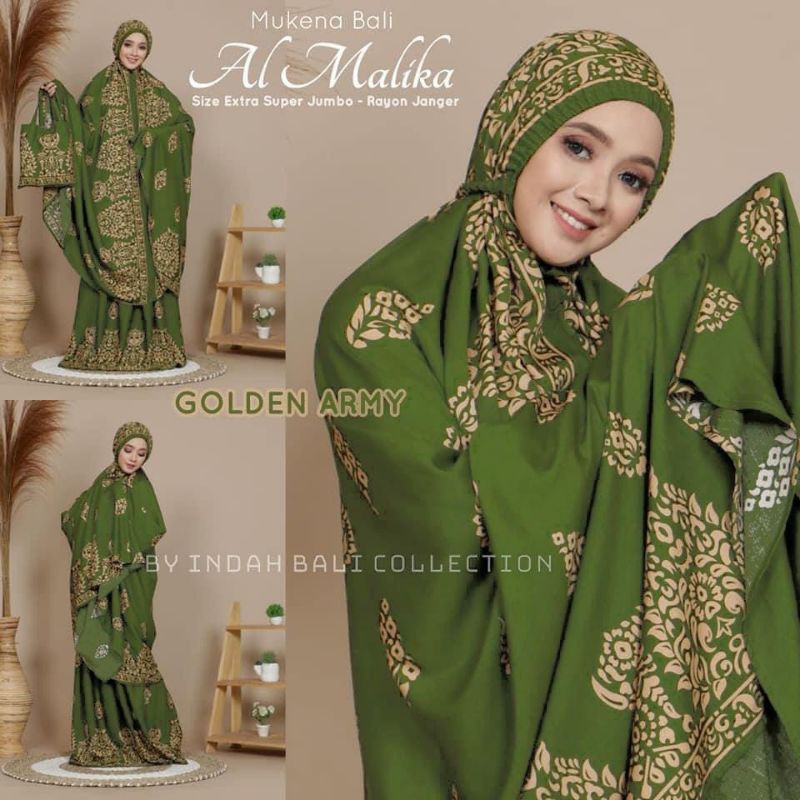 Mukena Mukenah Mukna Telekung Mokena Dewasa Bali Al Malika Princess Silk Traveling Terbaru Extra Jum