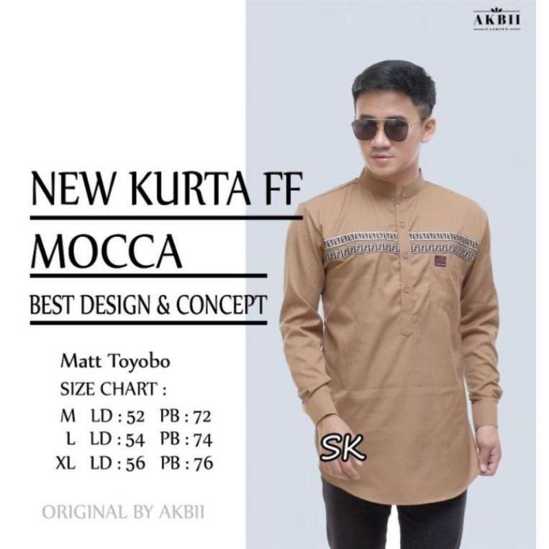 Baju Koko Kurta Dewasa Lengan Panjang Material TOYOBO Adem Serap Keringat