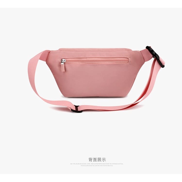 colorful fox 103 tas punggung wanita waistbag wanita bahan nilon parasut