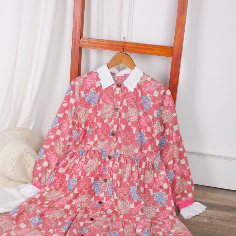 Aluna Tunik batik renda premium