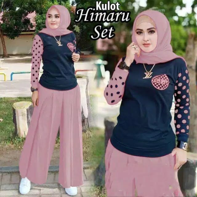 SETELAN HIMARU KULOT/ SETELAN WANITA / FASHION WANITA / SETELAN MURAH