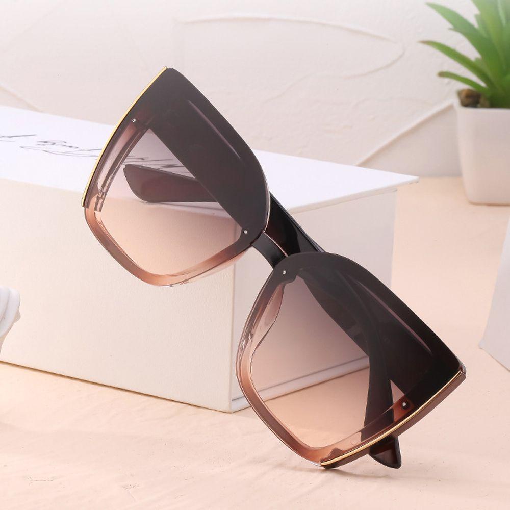 Mxbeauty Kacamata Hitam Mata Kucing Mewah Perempuan Warna Gradien Perjalanan Perlindungan Radiasi Wanita Eyewear