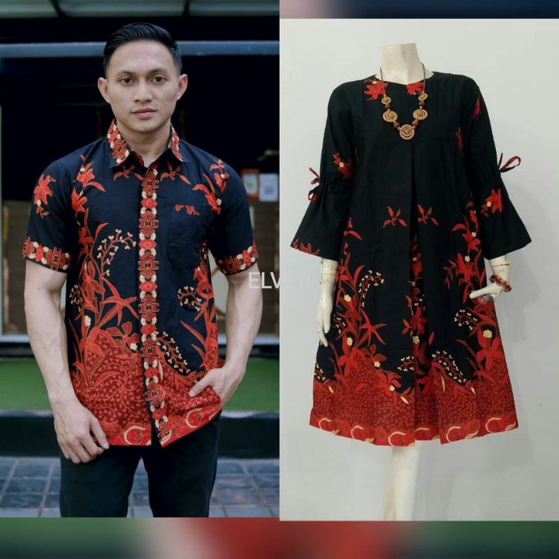 COUPLE BATIK ATASAN PRIA WANITA PREMIUM UNGGUL JAYA