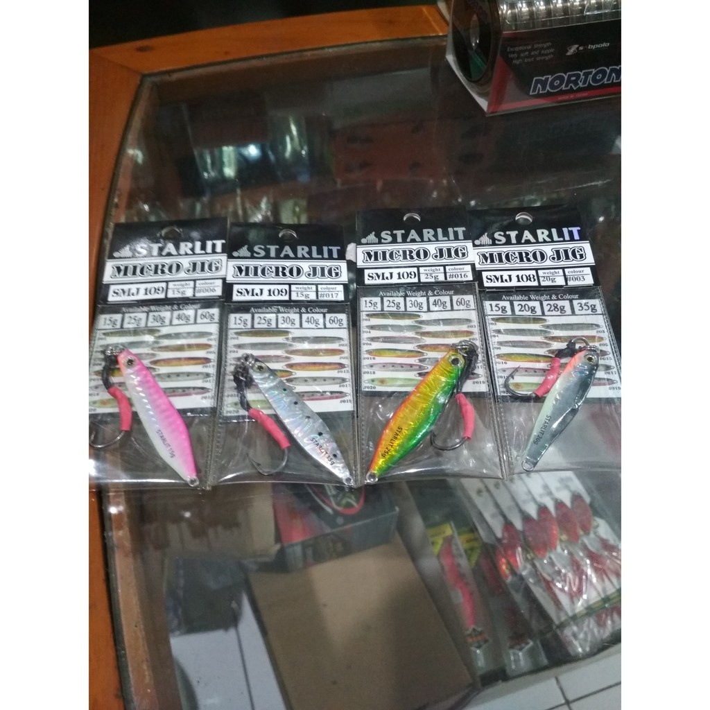 Umpan Metal Jig Starlit Include Assist Kevlar Hook Dan Split Ring TERBAIK