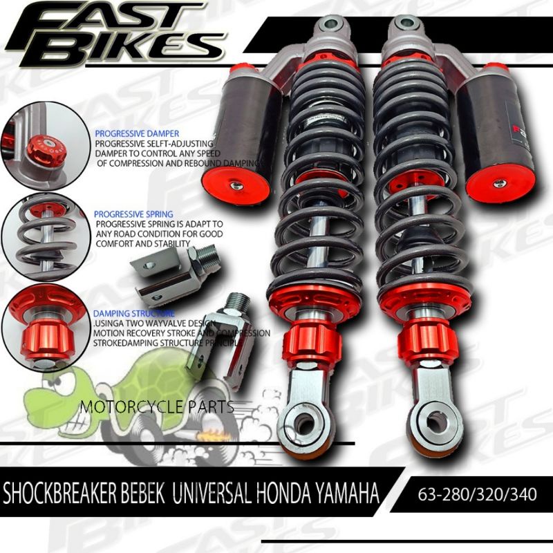 Shockbreaker Fastbikes 63 Copy Ktc Extreme Shock Tabung Atas Ktc Ukuran 280 320 340 Universal Nmax P