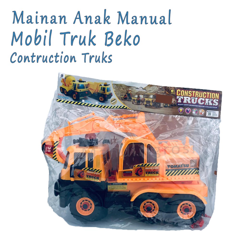 Mobil truk beko *Mainan Anak * construction trucks * BP 8049