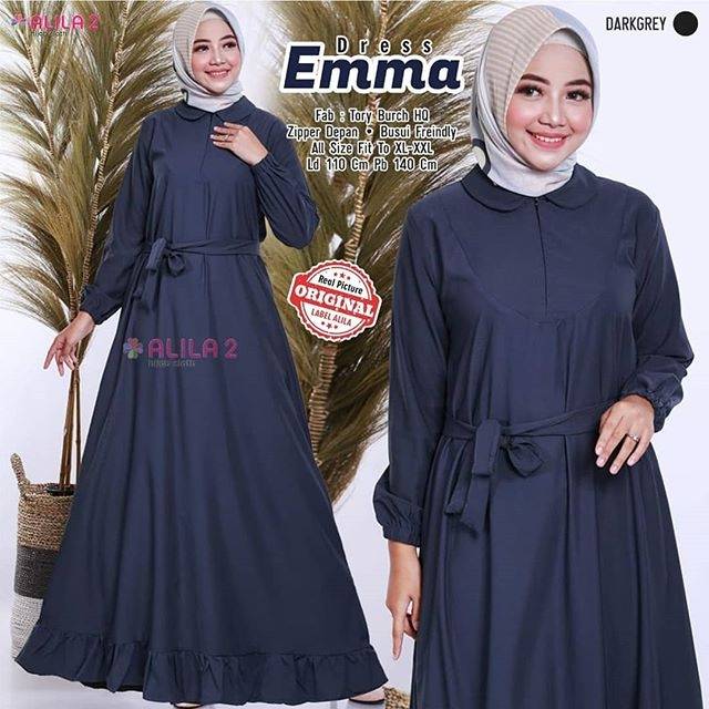 Dress tory burch | dress serat twill | dress basic polos | gamis tory burch | gamis polos murah solo