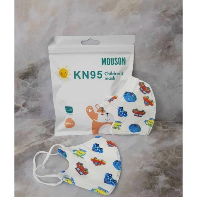 MASKER ANAK KN95 MOUSON KIDS ISI 10 PCS