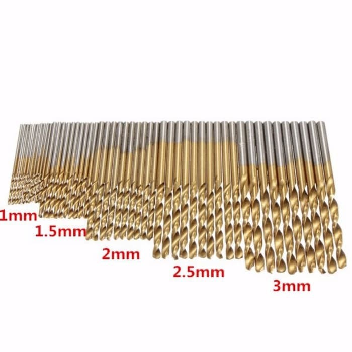 Mata Bor PCB HSS MicroTwist Drill Bits Straight 1 1.5 2 2.5 3 mm