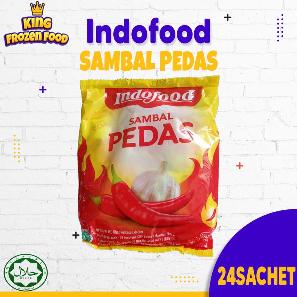 Indofood Sambal Pedas Sachet Isi 24Pcs