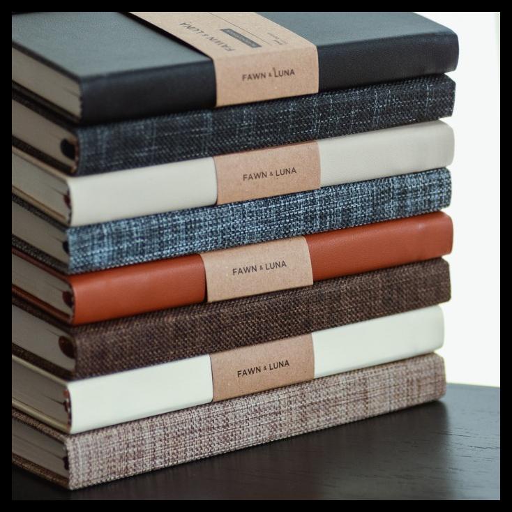 

TERBARU A5 NOTEBOOK - PLAIN / DOTTED PAPER - TARTAN GREY FABRIC TERBARU