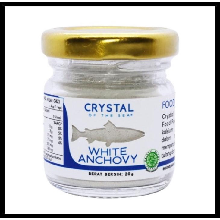 

[READY STOCK] CRYSTAL OF THE SEA WHITE ANCHOVY POWDER 20G - BUBUK IKAN TERI NASI