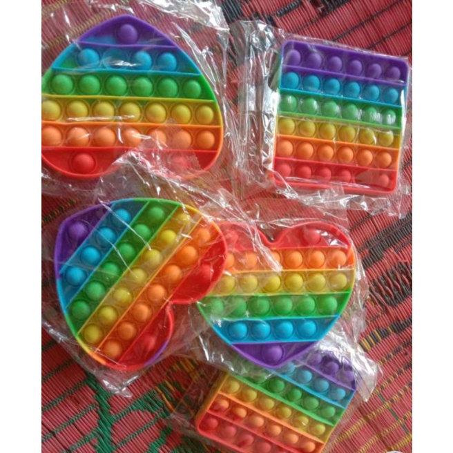 POP IT Rainbow murah / Pop it silikon / Mainan anak Pop it / fidget push Pop Its / kado anak balita-1