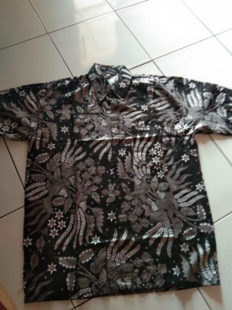 Diskon Bswart Batik Hrb026 Kenongo Hem Pendek Padi Pekalongan M L Xl Batik Pria Murah Modern