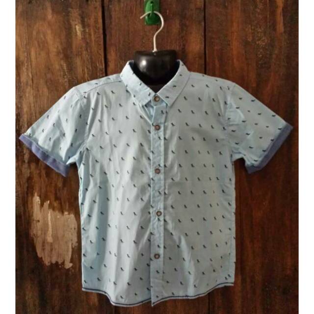 Kemeja anak laki laki little M #jellybeansshop #littleM
