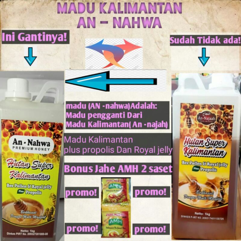 

Promo !! MADU HUTAN KALIMANTAN AN-NAHWA 1 KG