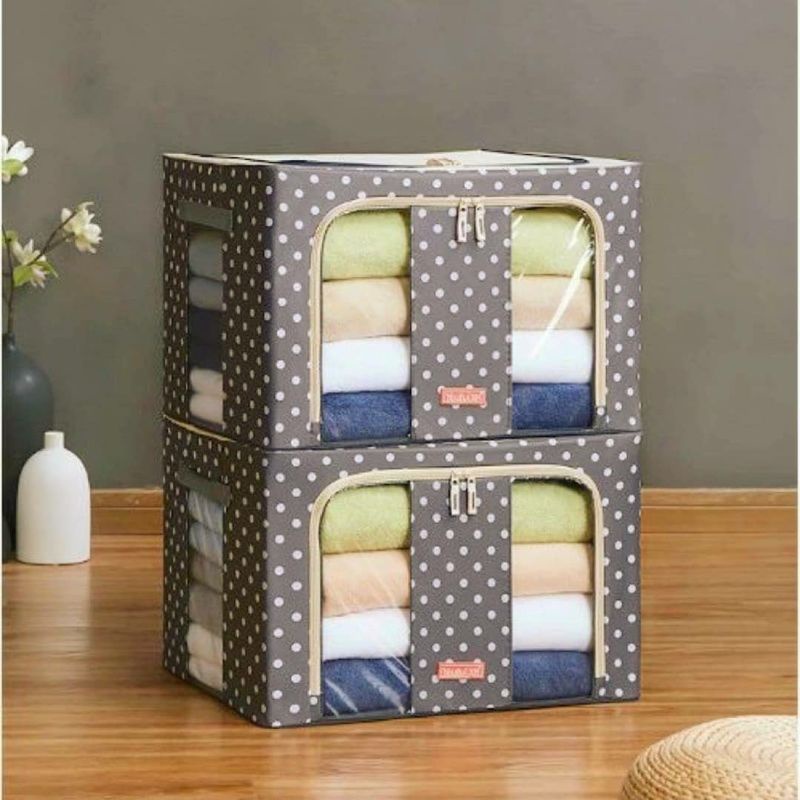 Storage Box 66 Liter Jumbo ( Bisa Dilipat, berdiri kokoh dilengkapi rangka besi)