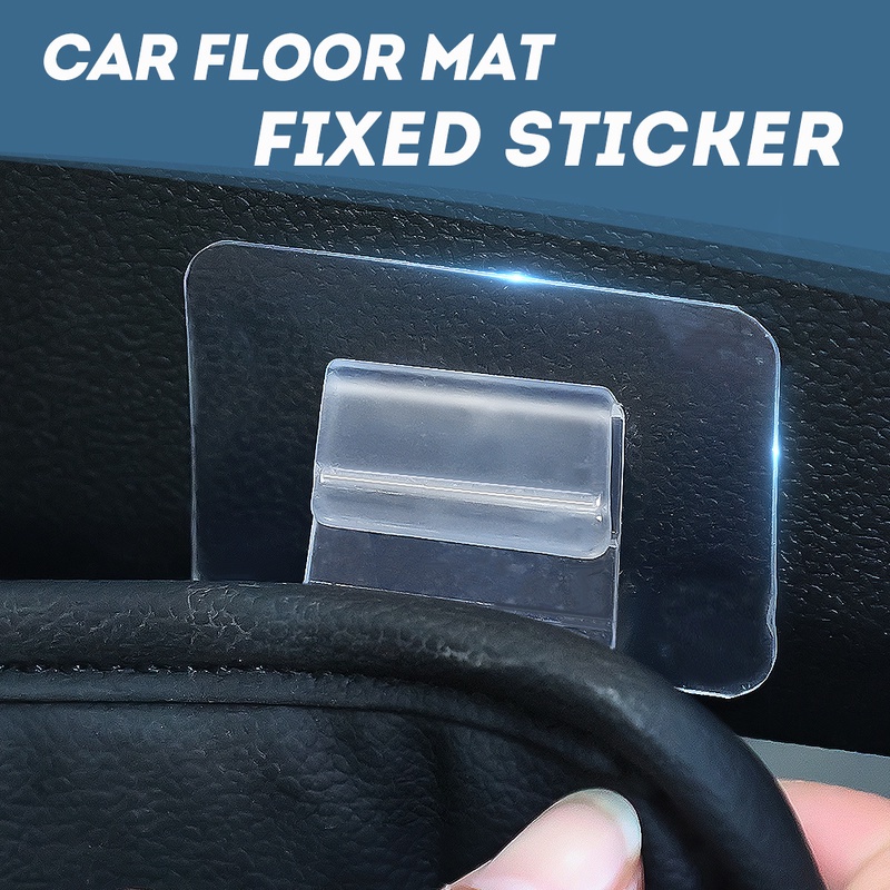 10pcs / Pak Stiker Pad Kaki Transparan Anti Slip Untuk Interior Mobil