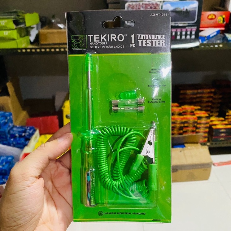 Tespen DC TEKIRO Alat Deteksi Arus Listrik Mobil Motor - Automotive Circuit Tester - Otomotif Testpen Dc TKR - Auto Voltage Tester TEKIRO AU-VT1061