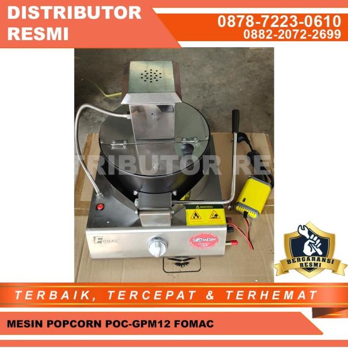 POC-GPM12 FOMAC Gas Popcorn Machine/Mesin Pembuat Popcorn