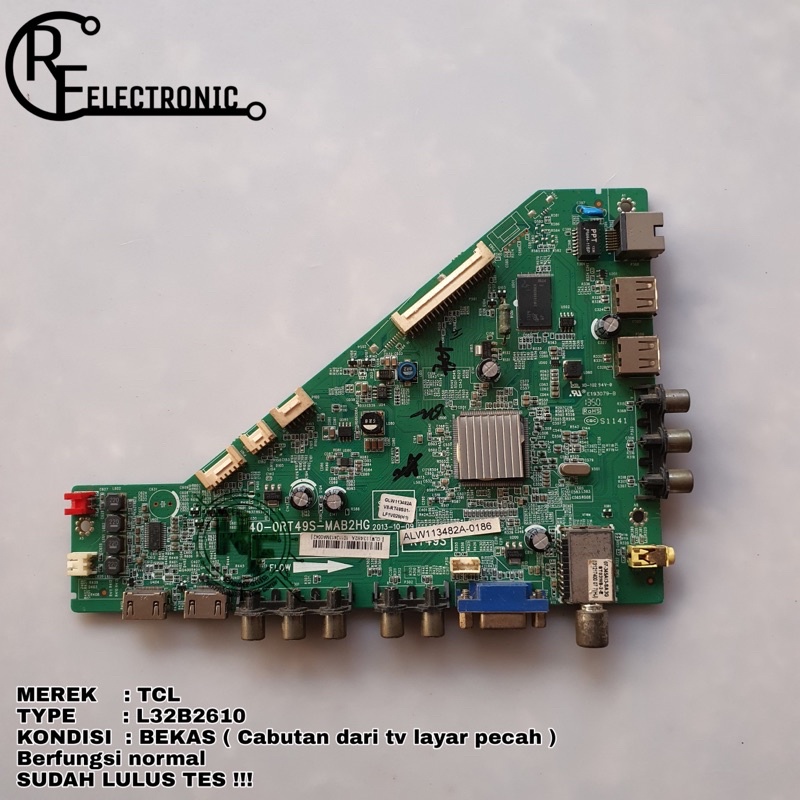 MB MOBO MAINBOARD MESIN TV LED TCL L32B2610 L 32B2610