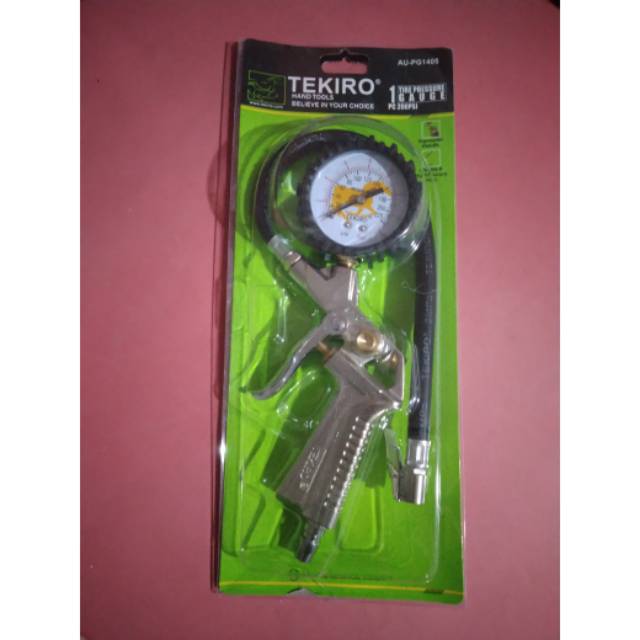 TEKIRO INFLATOR (AU-PG1405) tire pressure gauge 3 in 1 isi angin 3 fungsi 200PSI tekanan ban