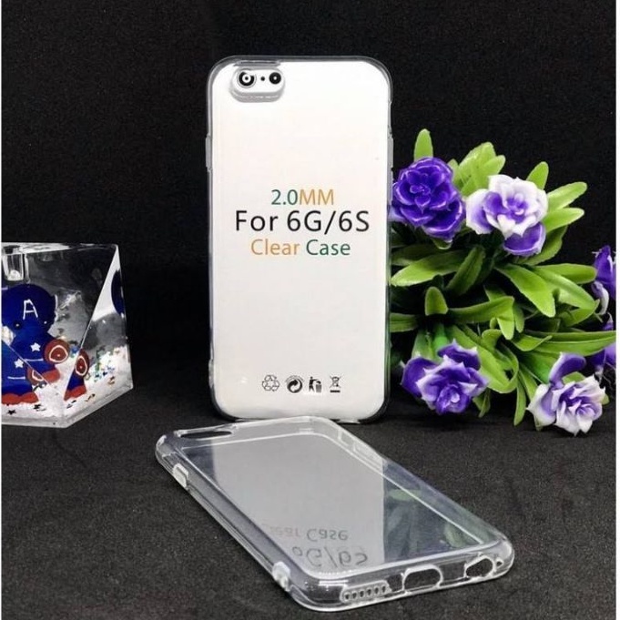 HD CLEAR CASE IPHONE 6/ 6S TEBAL TRANSPARAN