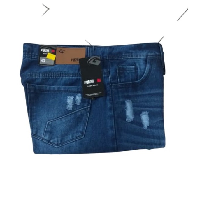 NEW CELANA PENDEK MODEL SOBEK / CELANA PRIA JEANS TERMURAH