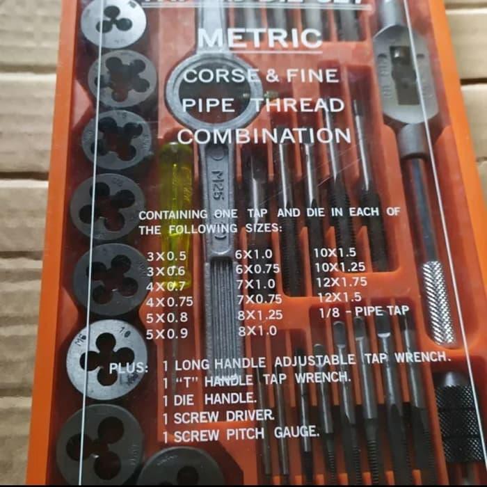 Hand Tap Tap AND DIE set 40 pcs mata snai set made,in japan type