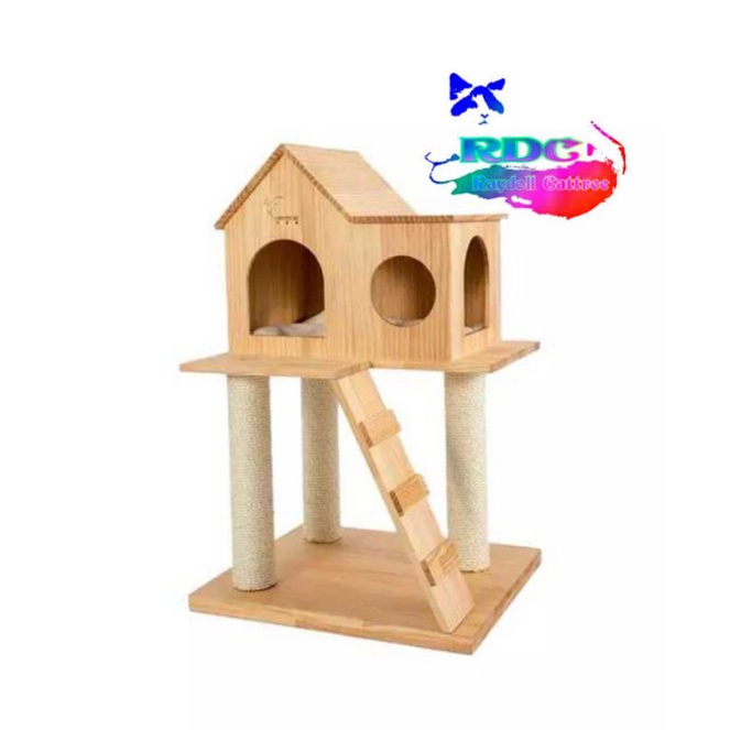 ARRAYA Cat Tree / Cat Condo / Mainan Kucing / Cat Toys / Cat Playground / Cat House house 01
