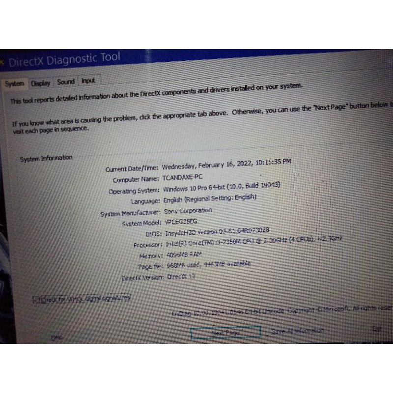 Laptop mulus core i3