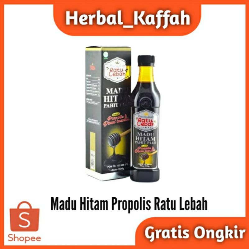 Madu Hitam Propolis Ratu Lebah Ekstrak propolis dan Daun Insulin Original