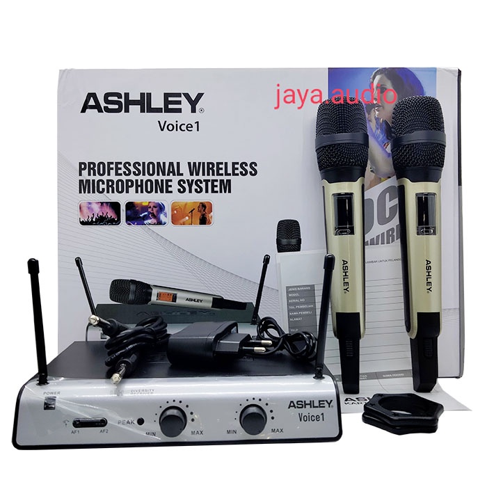 Mic Wireless ASHLEY Voice 1 Original Microphone Professional - Voice 1 Mik Tanpa Kabel ORI ASHLEY