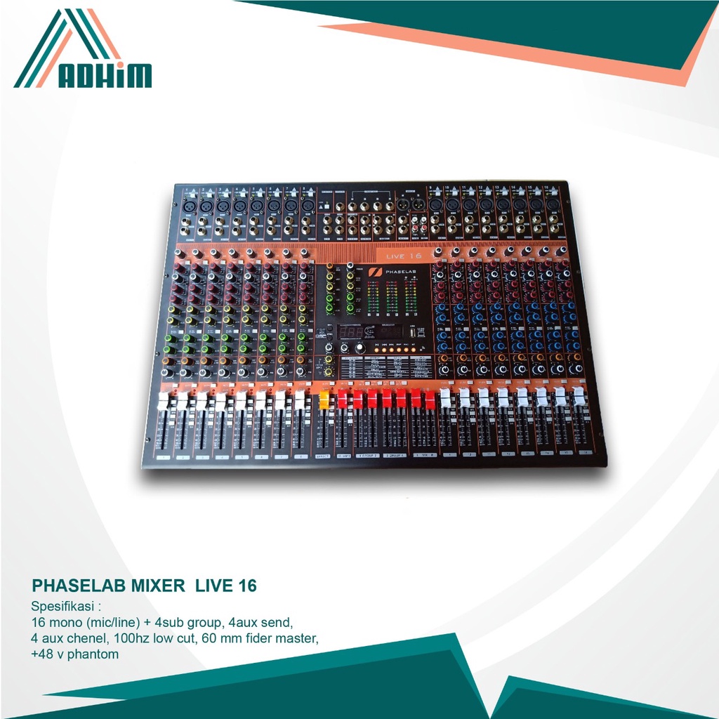 PHASELAB MIXER LIVE 16 (16 CHANNEL)