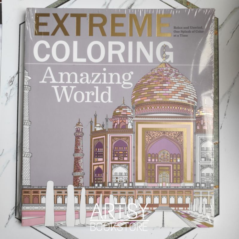 Extreme coloring , amazing world - Adult coloring book IMPORT