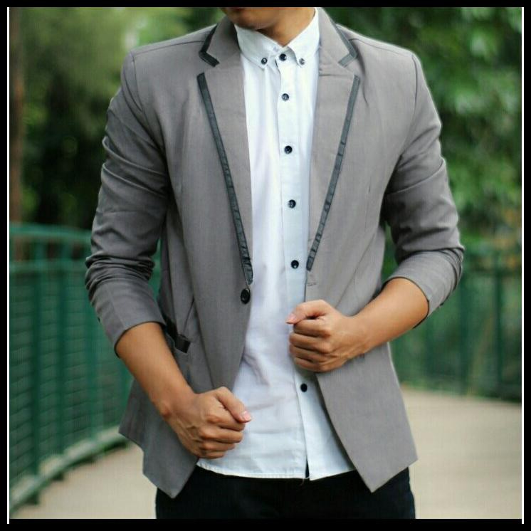 Jas Blazer Pria Cowok Blazer Pria Model Slimfit | Shopee  