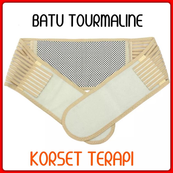 Korset Kesehatan Batu Tourmaline Terapi Syaraf Kejepit DIJAMIN PANAS