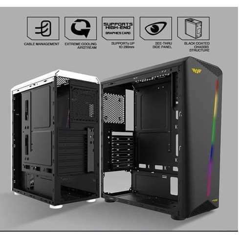 Armaggeddon KAGAMI K1 Excellent Micro-ATX Gaming PC - Putih