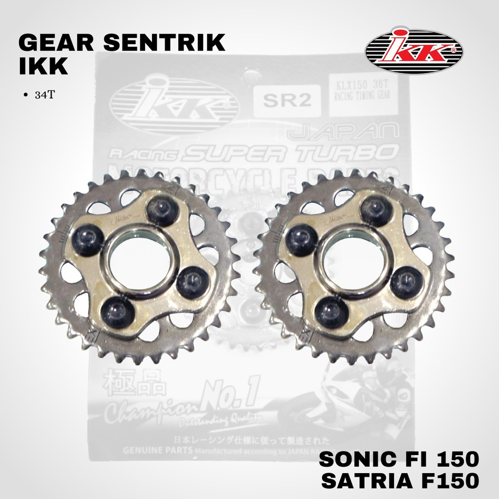 Gigi sentrik timing geser IKK sonic 150 satria fu f150