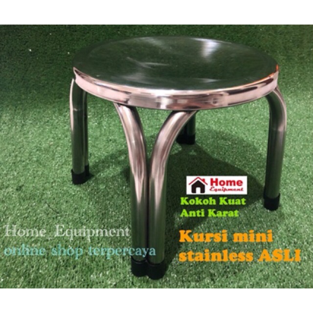 Kursi Bulat Mini stainless steel anti karat Shopee Indonesia Kursi Bulat Mini stainless steel anti karat Shopee Indonesia