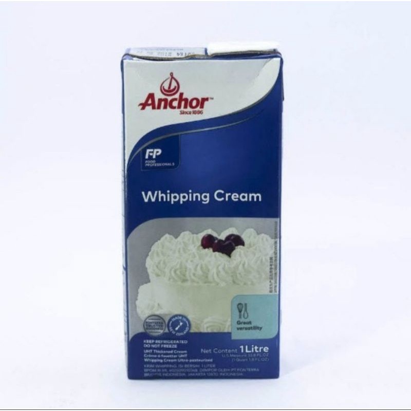 

Anchor whipping cream 1 liter.