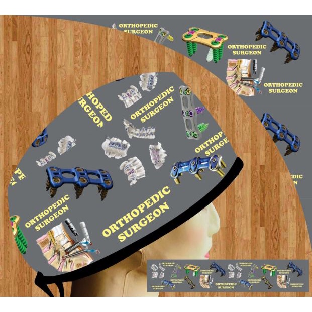 Topi Medis / Head Cap Dokter / Surgical Cap Orthopedic